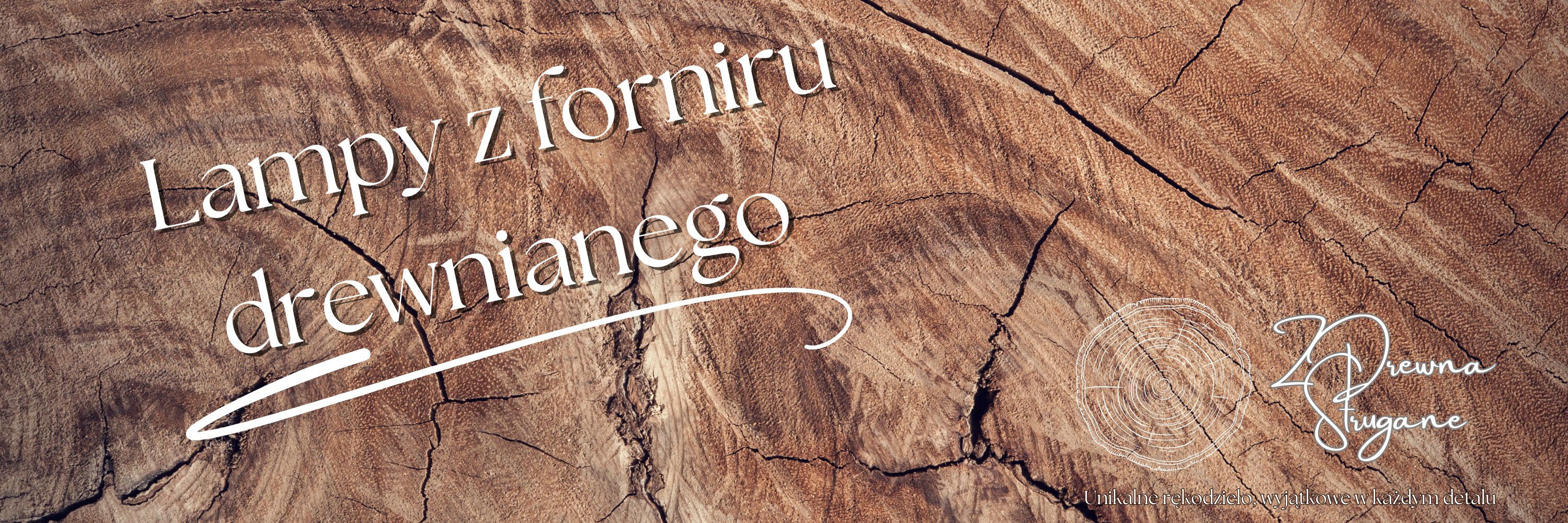 Banner lampa fornir drewniany