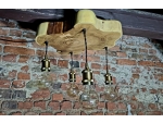 Lampa loftowa z plastra robinii akacjowej