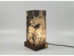 Lampa Kamienna CUBE szara