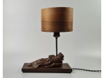 Lampa stołowa Orzech Oliwka & Dąb 20cm