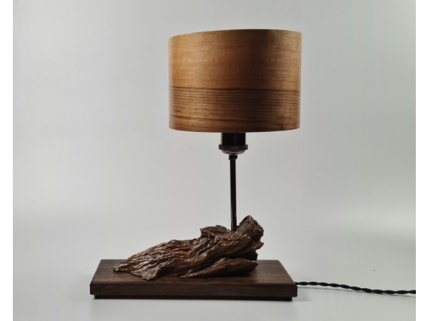 Lampa stołowa Orzech Oliwka & Dąb 20cm