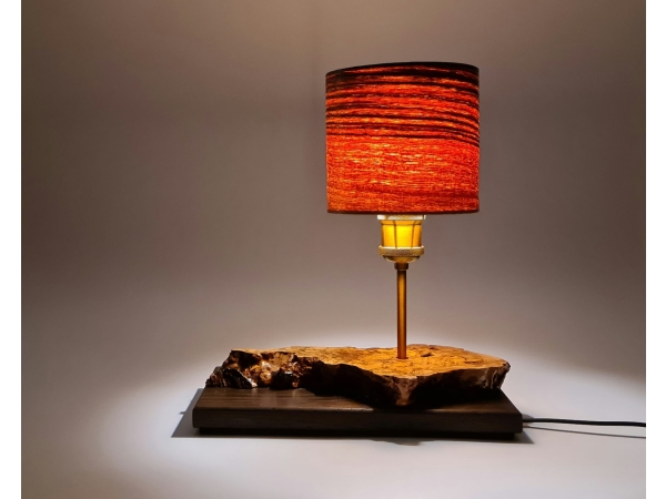 Lampa stołowa Orzech Oliwka & Dąb 15cm