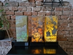 Lampa Kamienna CUBE Piaskowa
