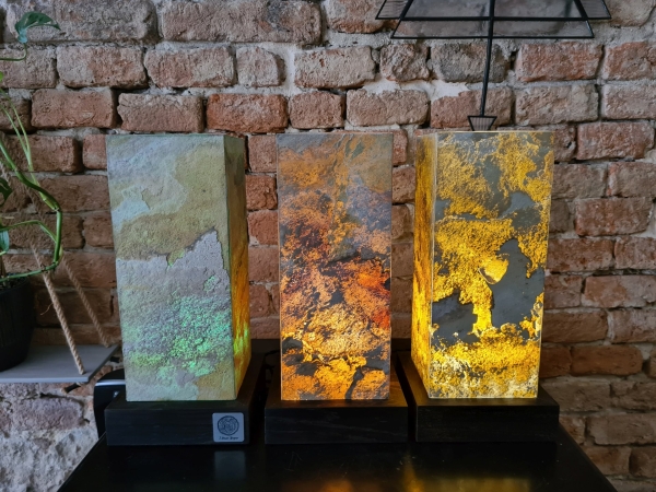 Lampa Kamienna CUBE Piaskowa