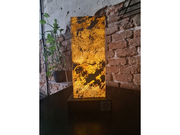 Lampa Kamienna CUBE Piaskowa