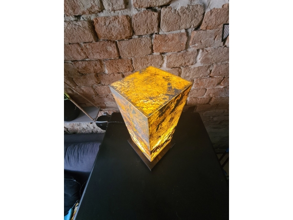 Lampa Kamienna CUBE Piaskowa