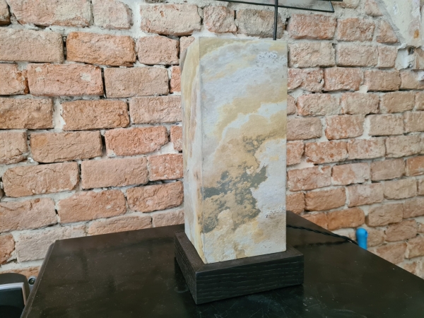 Lampa Kamienna CUBE Piaskowa
